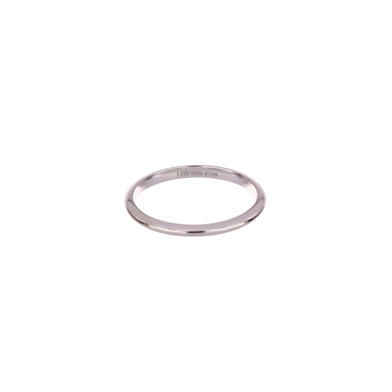 Rivoli wedding band, 2 mm width, rhodium-plated 925 sterling silver